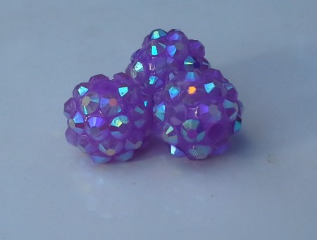  ¤AB lyster.  Crystal disco bollar. Färger se bild. 12x10mm