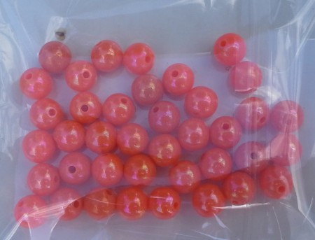 *AB lyster Akrylpärlor. 8mm. Hål 1,3mm. Färger se bild.