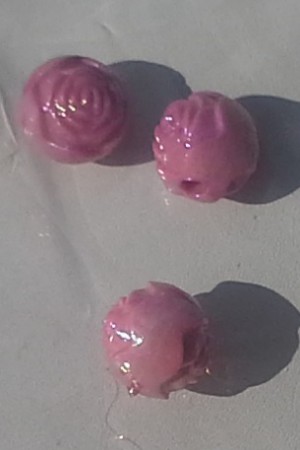 *AB lyster. Rospärlor i acryl. 8mm. Färger se bild. 