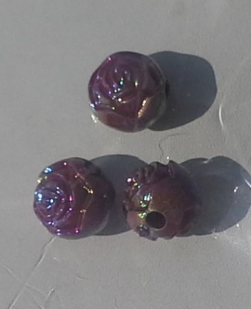 *AB lyster. Rospärlor i acryl. 8mm. Färger se bild. 