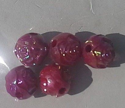 *AB lyster. Rospärlor i acryl. 8mm. Färger se bild. 