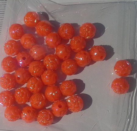 *AB lyster. Rospärlor i acryl. 8mm. Färger se bild. 