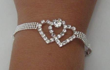 Silver Plated + Glas Crystal. 22x2,4cm. 100kr